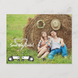 Postale Faire-part Mariage à la ferme Enregistrer la date Carte posta