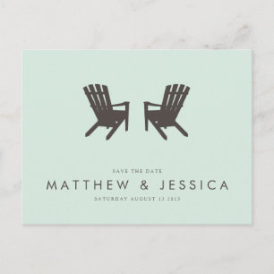 Postale Faire-part Mariage champêtre // Carte de réservation de la da