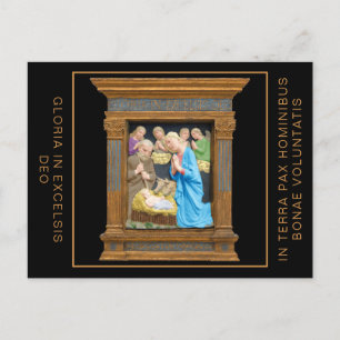 Postale Faire-part NATIVITÉ Luca Della Robbia Carte de Noël