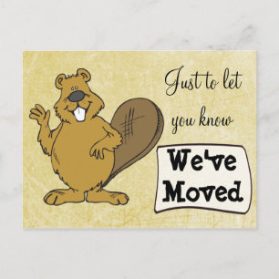 Postale Faire-part Nous avons déplacé Squirrel Nouvelle Adresse Carte