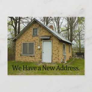 Postale Faire-part Nouvelle carte de changement d'adresse
