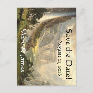 Postale Faire-part Yosemite Waterfall Vista Enregistrer la date Carte