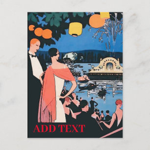 Postale Festival Vintage, Italien, modifier le texte Carte