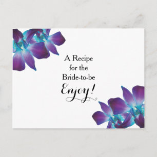 Postale Fête des mariées de la carte de recette Blue Dendr