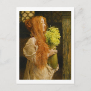 Postale Fleurs de printemps - Lawrence Alma-Tadema carte p