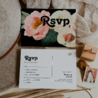 Fleurs grasses | Carte de réponse RSVP de choix de