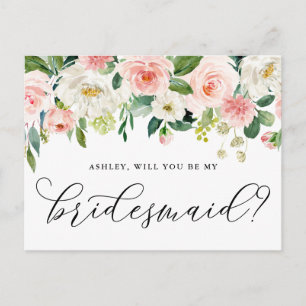 Postale Fleurs Romantiques Serez-Vous Ma Carte De Mère D'É