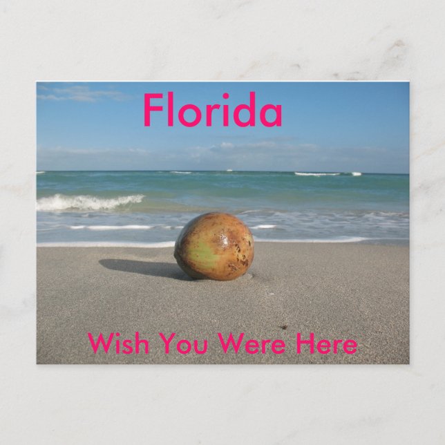 Postale FLORIDE, J'Aimerais Que Vous Soyez Ici, Carte Post (Devant)