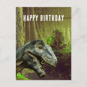 Postale Funny Dinosaur Vieux Âge Anniversaire Carte postal