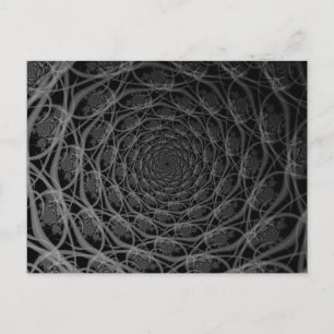 Postale Galaxie de Filaments en noir et blanc carte postal