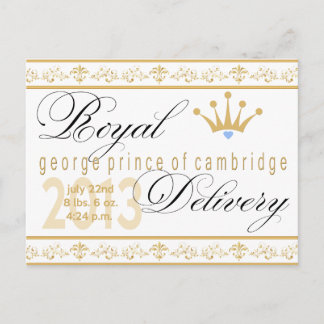 Postale George Prince de Cambridge Carte de souvenir