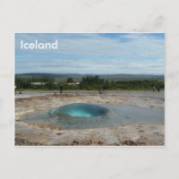 Geyser sur le point d'éclater ! carte de voeux