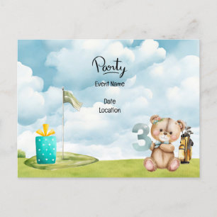 Postale Golf 3e anniversaire, carte de sauvegarde de la da