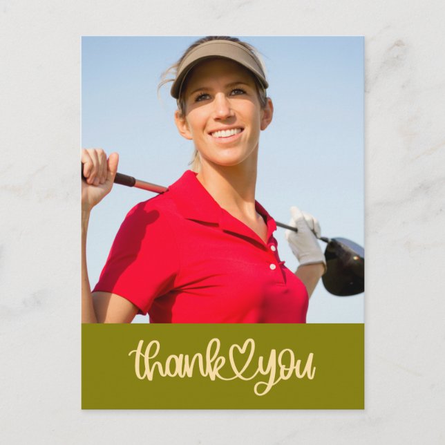 Postale Golf Créez votre propre carte de remerciements (Devant)