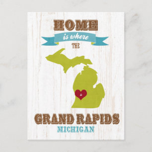 Postale grand rapids, michigan Carte – La Maison Est Où