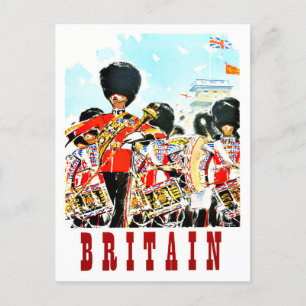 Postale Grande-Bretagne Royal Guards voyage vintage Carte