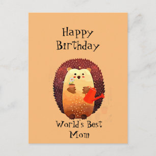 Postale Grande carte d'anniversaire pour la mère maman qui