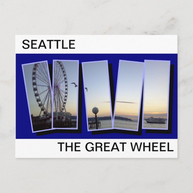 POSTALE GRANDE CARTE POST SIÈGE ROUE (Devant)