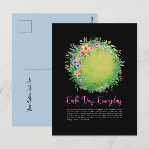 Postale Green Save the Planet Jour des terres Carte postal