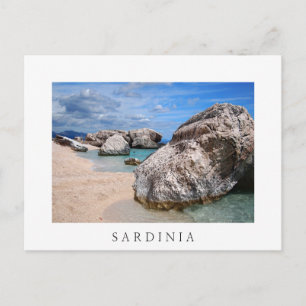 Postale Gros rochers sur la plage de Sardaigne carte posta