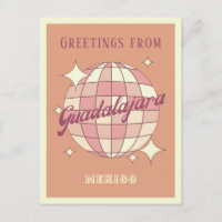 Guadalajara Mexique Retro Parti Vintage Carte post