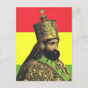 Postale Haile Selassie I - HIM - Jah Rastafari - Carte pos