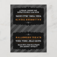 Halloween Traitements Carte de la tente - Bande no