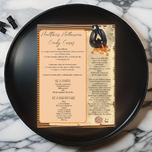 Postale HALLOWEWEEN SALUTAIRE CANDY CORN RECEPE   Carte po