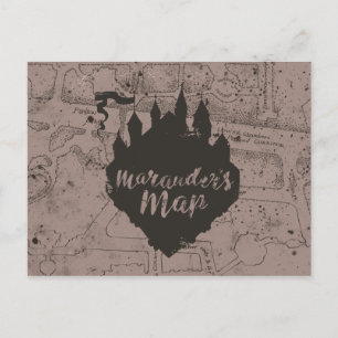 Postale Harry Potter Château HOGWARTS™ Carte du Maraudeu