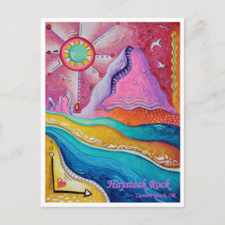Postale Haystack Rock Cannon Beach OU Travel Art Carte pos