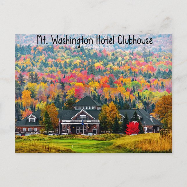 Postale Hôtel Mt Washington Clubhouse en automne Carte pos (Devant)