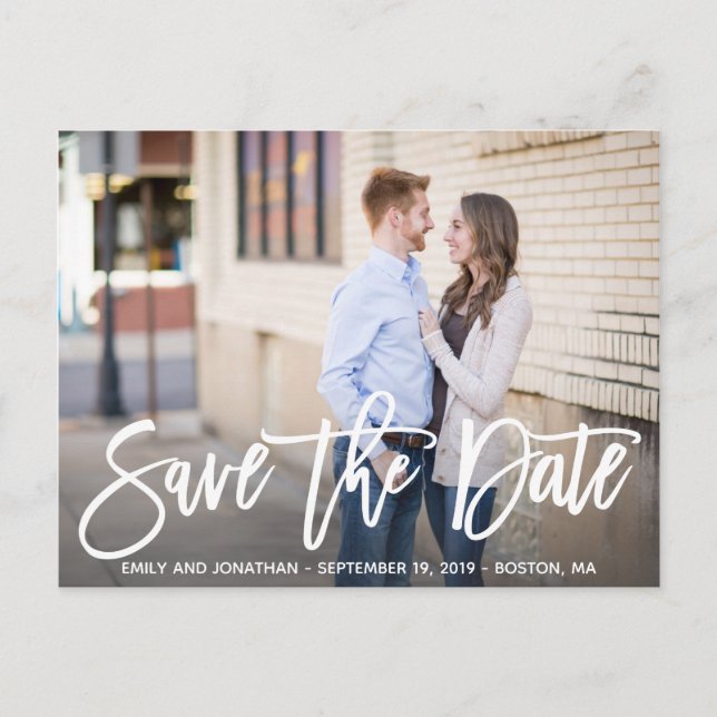 Postale Image Paysage Moderne Enregistrer La Date Carte Po (Devant)