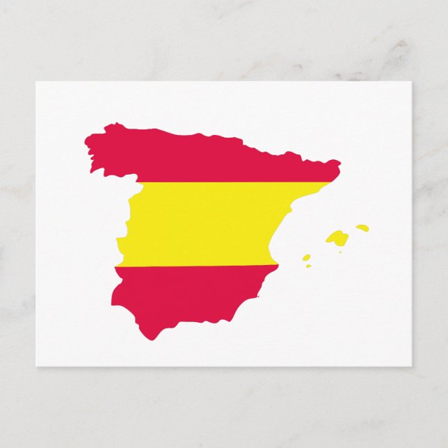 Postale Indicateur de carte Espagne (Devant)