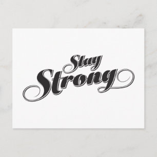 Postale Inspirational Motivational Forte citation Carte po
