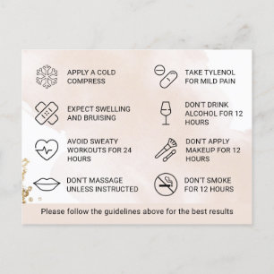 Postale Instruction post-traitement de la carte de remplis