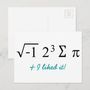 Postale J'ai mangé de la tarte et j'ai aimé ça ! Carte pos