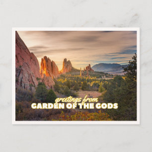 Postale Jardin des Dieux Colorado Photo de voyage de carte