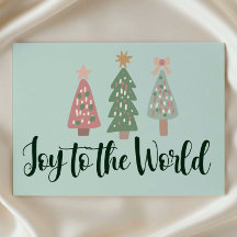 Joie au Monde Carte de Noël 