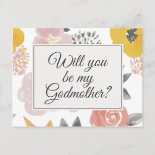 Postale Jolie carte de proposition Floral Godmère