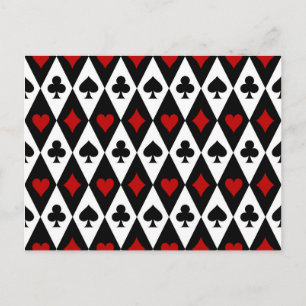 Postale Joueur de carte de blackjack de jeu de casino Las