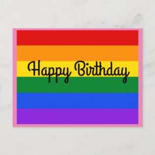 Postale Joyeux Anniversaire Carte #1 Arc-en-ciel