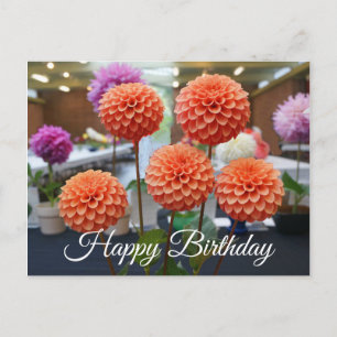Postale Joyeux Anniversaire Dahlia Rose Toscano #1 Carte P