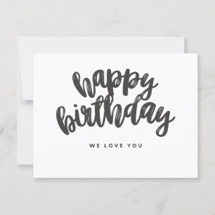 Postale Joyeux anniversaire, nous vous aimons Carte