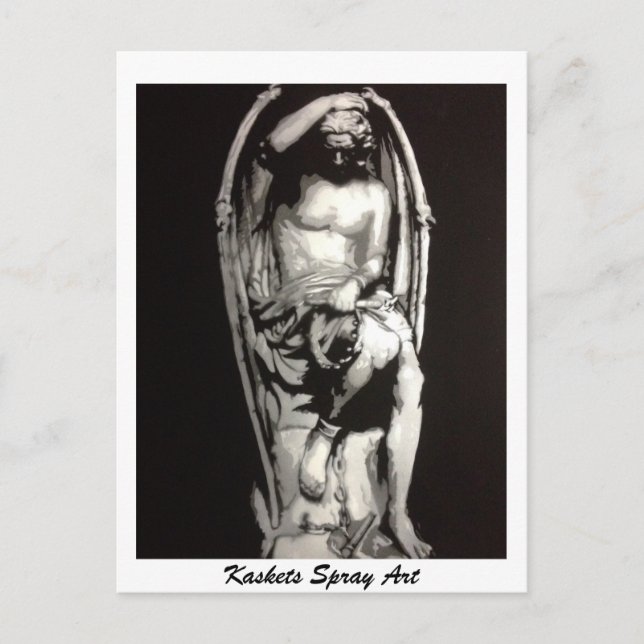 Postale Kaskets Spray Art - Lucifer dans les chaînes carte (Devant)