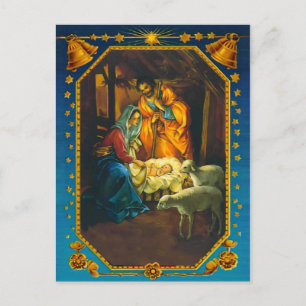Postale La carte de la Nativité