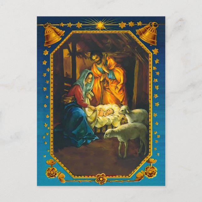 Postale La carte de la Nativité (Devant)