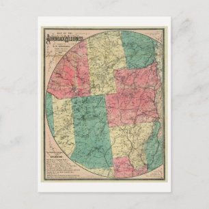 Postale La carte de Stoddard de la nature sauvage des Adir