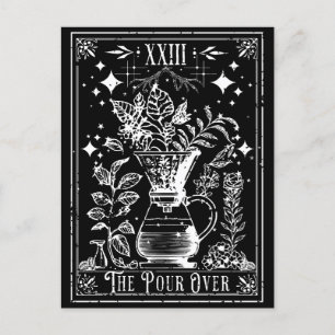 Postale La carte de tarot du café versé