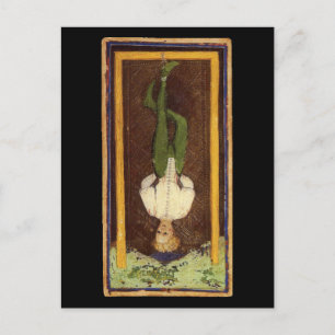 Postale La carte de tarot homme pendu