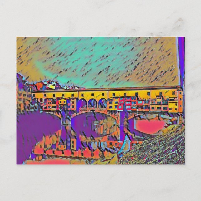 Postale La carte Ponte Vecchio (Devant)